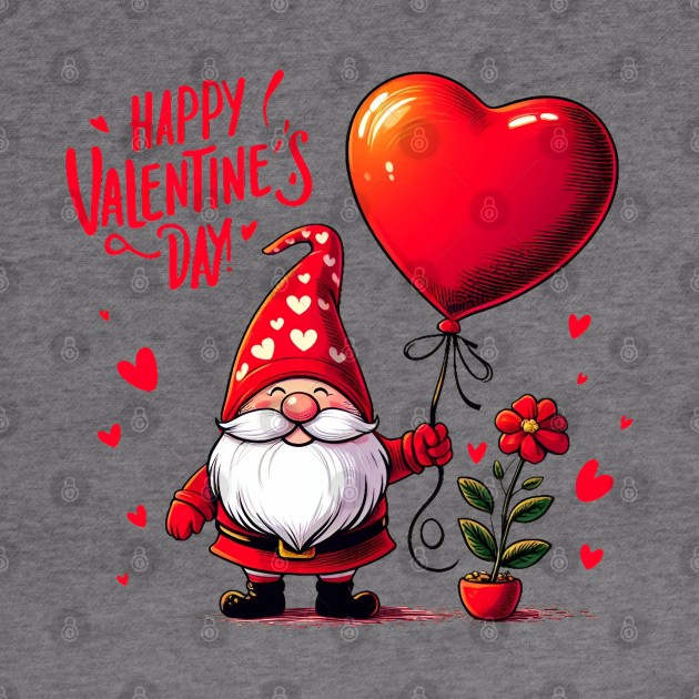 Valentine Gnomes Valentines Day 2024 by BukovskyART